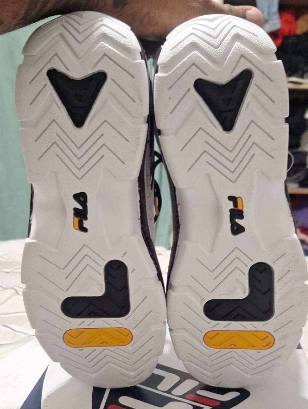 Fila Grant Hill 2 Box Label - White, Black, Red - Picture 7 of 8